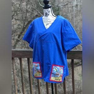 NWOT Urbane Scrubs Modified Money Hungry Mr. Krabs Pockets Top XXL